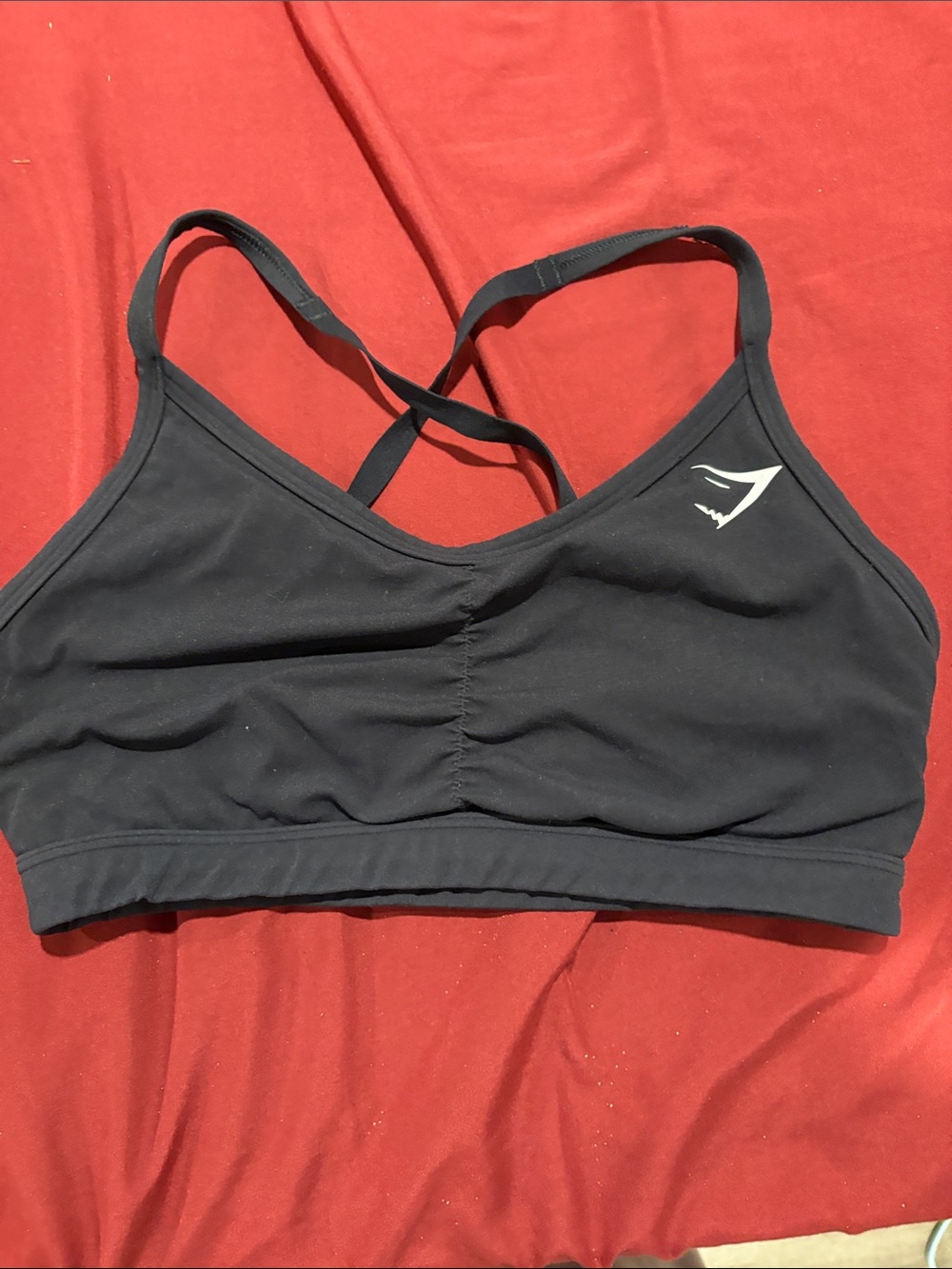 Gymshark Black Strappy Low-Impact Sports Bra